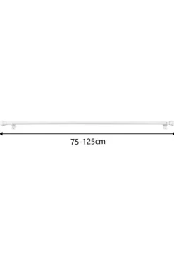 Ihanin verhotanko Cafe 75-125 cm valkoinen