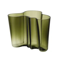 Iittala Aalto Maljakko 160 mm sammaleenvihreä