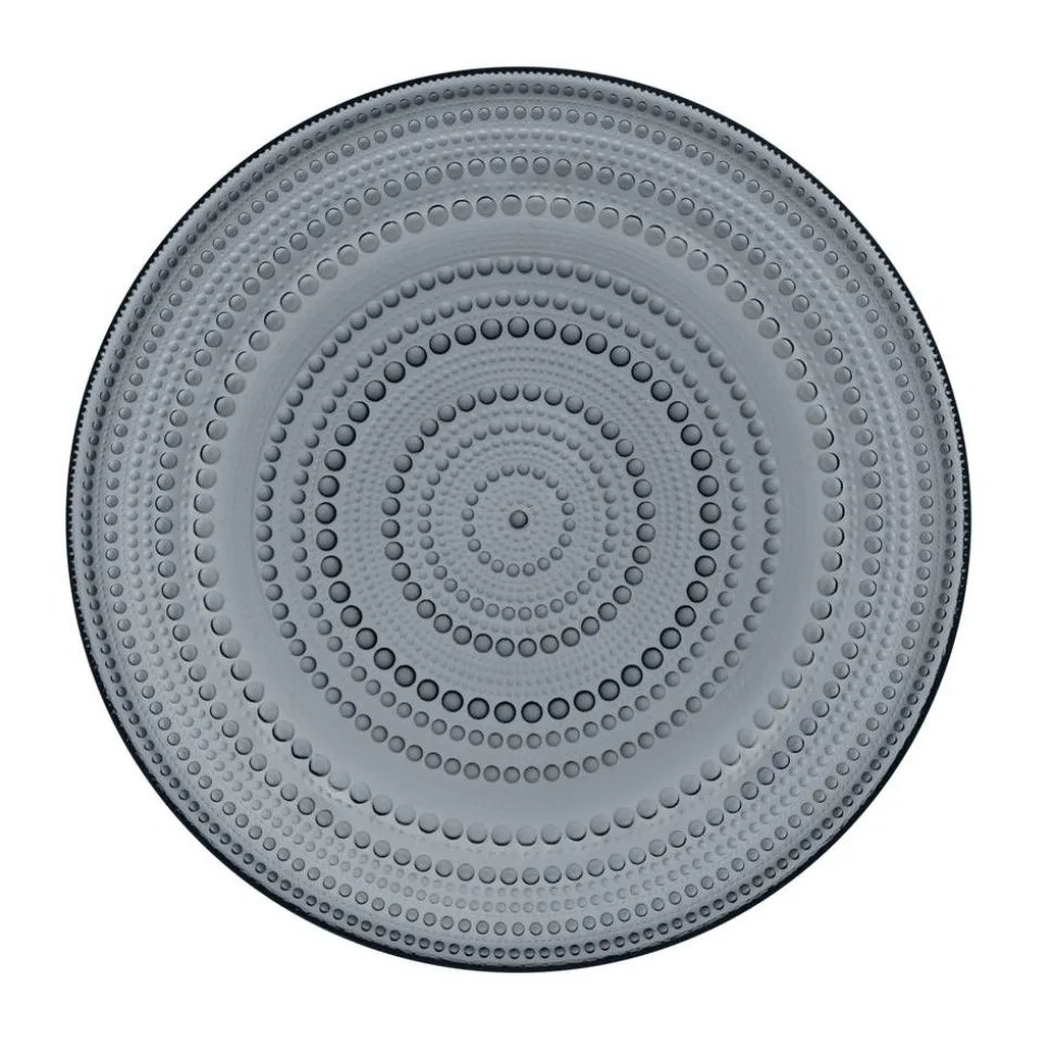 Iittala Kastehelmi lautanen 315 mm tummanharmaa