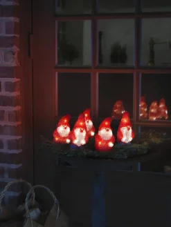 Konstsmide akryylivalosarja Joulupukit 5 kpl/setti  40 x LED
