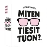 Kylskåpspoesi kysymyspeli Miten Tiesit Tuon