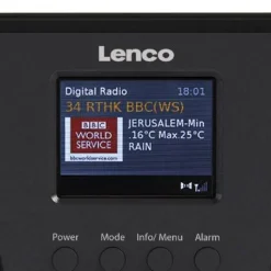 Lenco ladattava matkaradio PIR-645 musta
