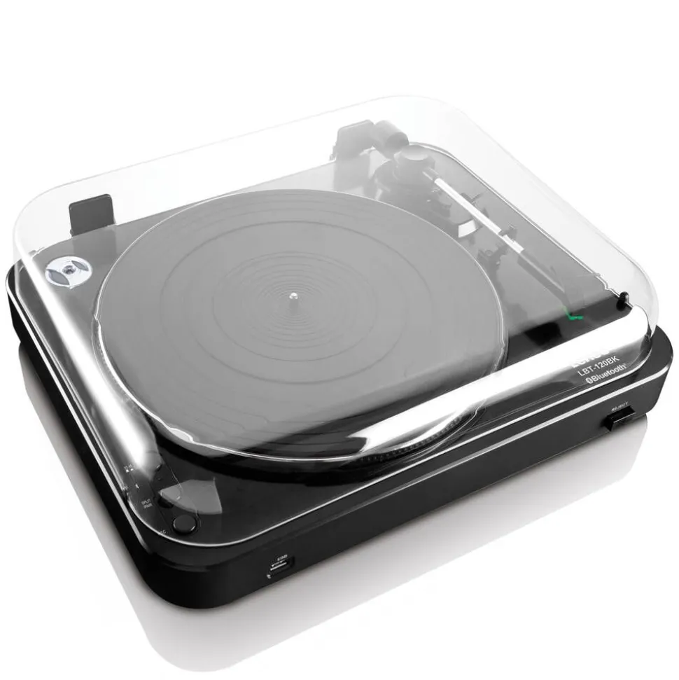 Lenco vinyylilevysoitin bluetooth lähettimellä LBT-120BK musta