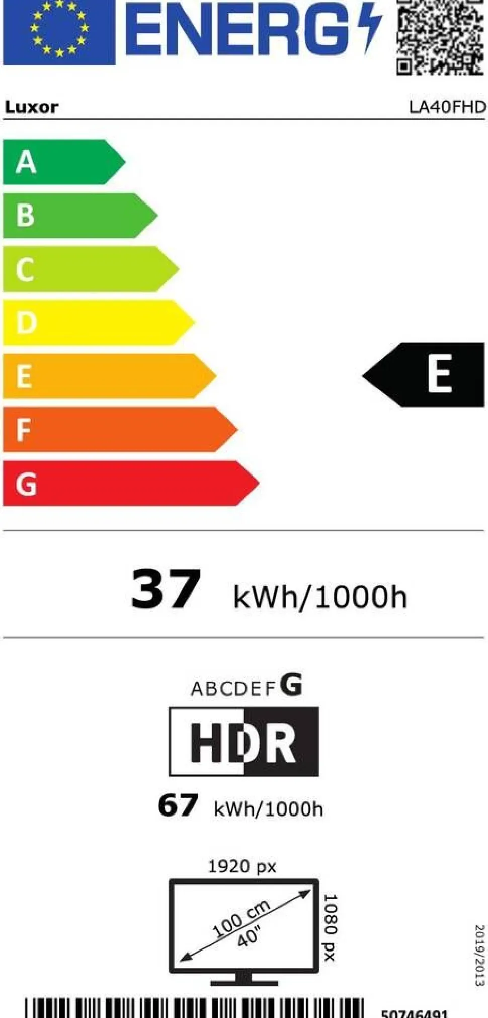 Luxor TV 40" Full HD LA40FHD