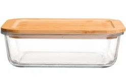 Maku säilytysrasia 1,52 L lasi/bambu