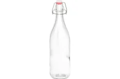 Marjukka lasipullo patenttikorkilla 1 l