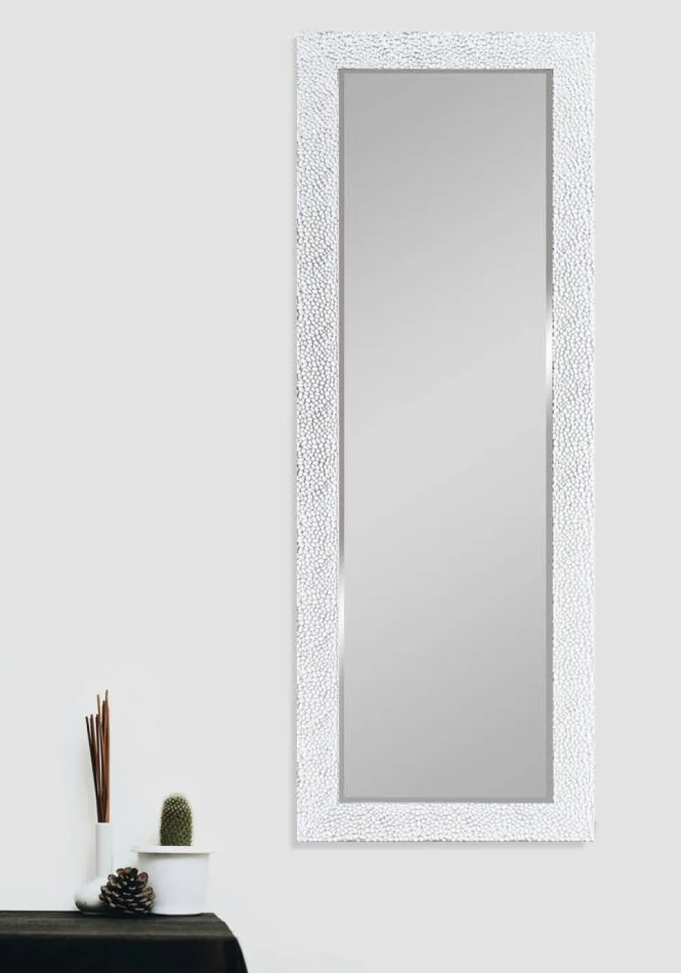 Mirrors and More peili Vicky 50 x 150 cm valkoinen/kromi