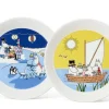 Moomin Arabia Sesonki lautassetti 19 cm Talvinuotio & Purjeh