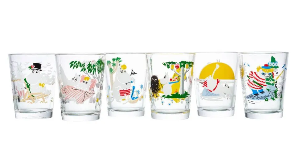 Moomin Arabia juomalasi 22 cl Lähdetään lomalle