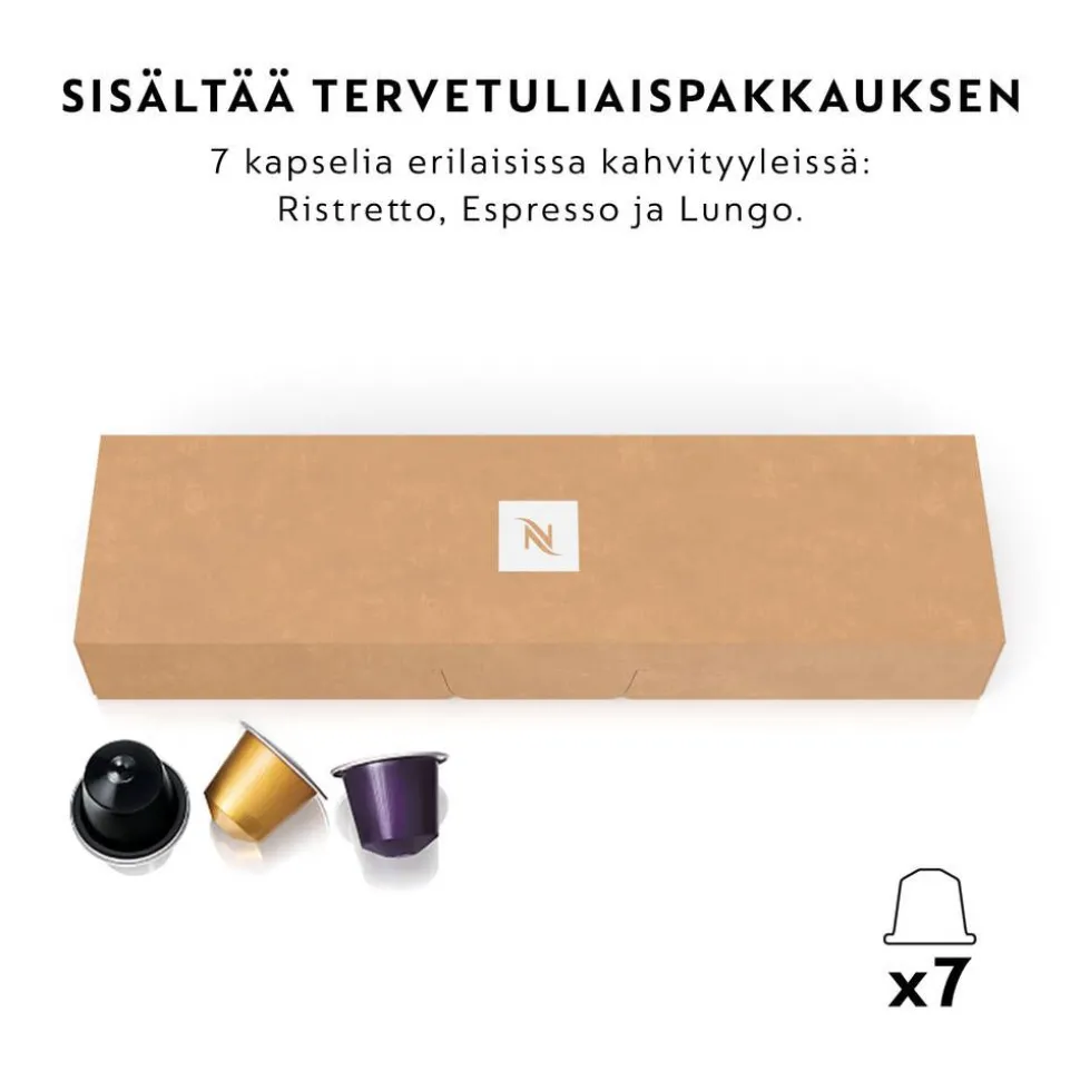 Nespresso® kapselikeitin Citiz & Milk by DeLonghi® musta