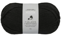 Novita 7 Veljestä lanka 100 g 099 noki