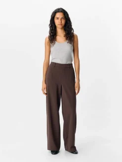Object housut Objlisa Wide Seal Brown