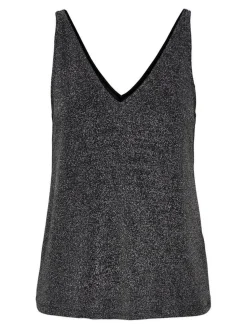 Only toppi Onlqueen S/L V-Neck Glitter