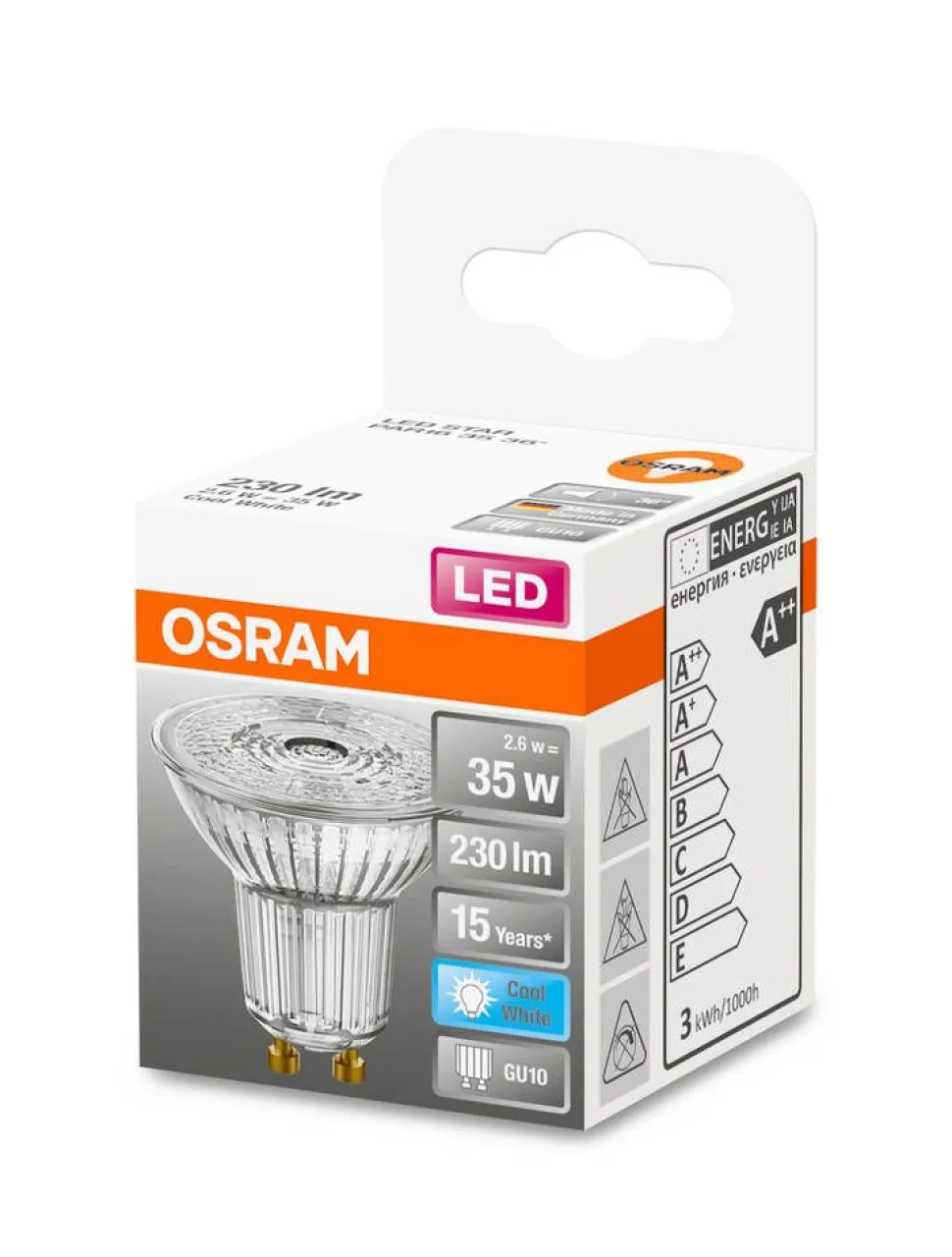 Osram LED kohdelamppu 230lm 4000K GU10