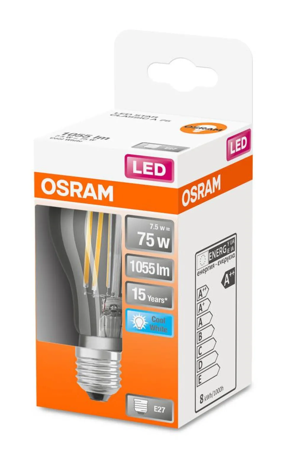 Osram LED vakiolamppu 1055lm 4000K E27
