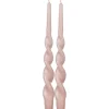 Pentik kruunukynttilä Kierre hile v.punainen 28 cm 2 kpl