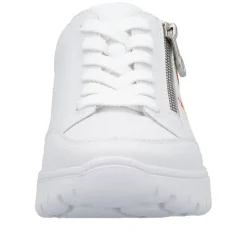 Rieker tennarit N1313-80 Weiss Silber