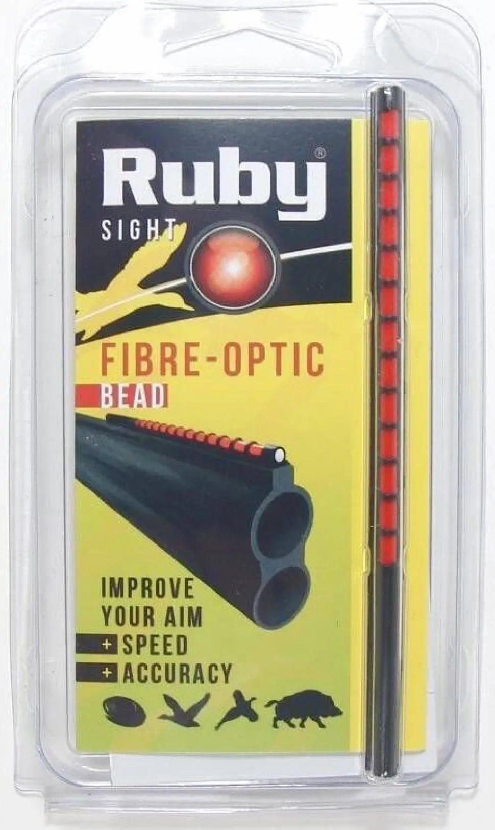 Ruby valokuitujyvä 120 mm punainen