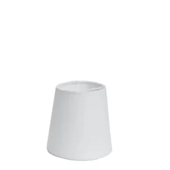 Sessak pellavavarjostin Kash 11 cm valkoinen