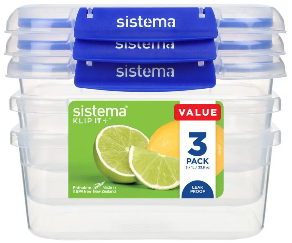 Sistema Klip It + rasiasetti 3 kpl 1 L