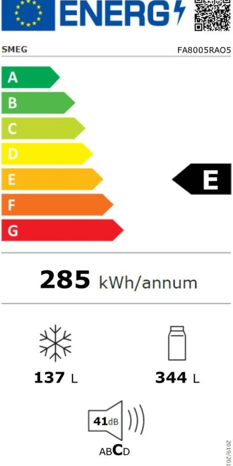 Smeg Coloniale jääkaappipakastin 70 cm FA8005RPO5 antrasiitti oik
