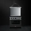 Smeg induktioliesi monitoimiuunilla CPF9IPAN Portofino antrasiitt