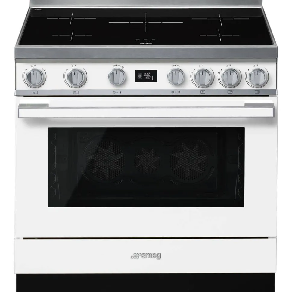 Smeg induktioliesi monitoimiuunilla CPF9IPWH Portofino valkoinen