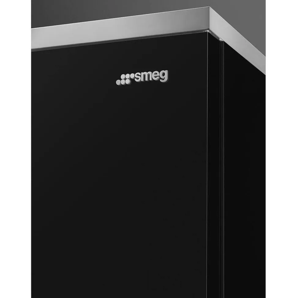 Smeg Portofino jääkaappipakastin FA490RBL5 musta oikea
