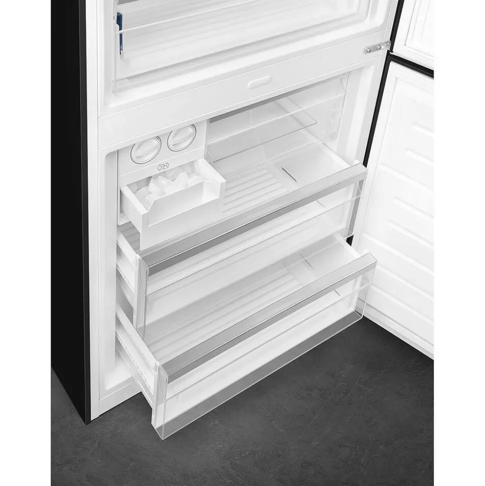 Smeg Portofino jääkaappipakastin FA490RBL5 musta oikea