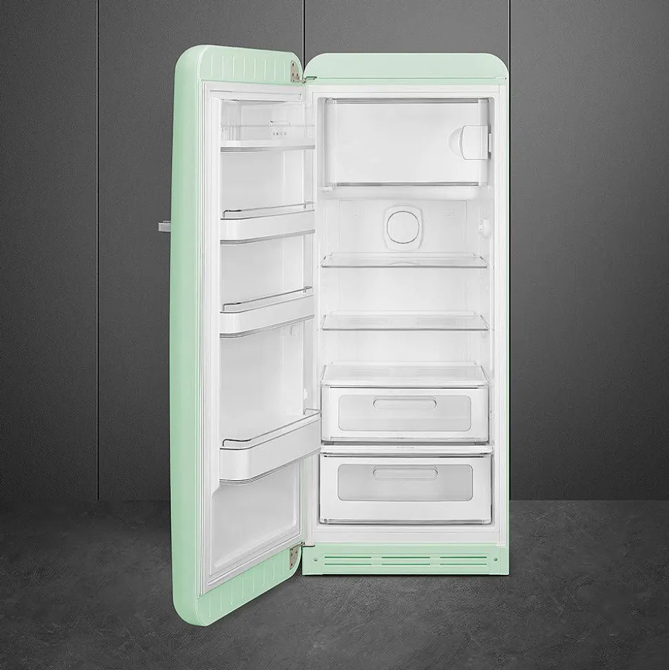 Smeg retrojääkaappi FAB28LPG5 153 cm, pastellinvihreä, vasen