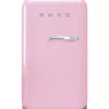 Smeg retrojääkaappi FAB5LPK5 73 cm, vaaleanpunainen, vasen