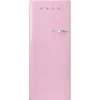 Smeg retrojääkaappi FAB28LPK5 153 cm, vaal. pun., vasen