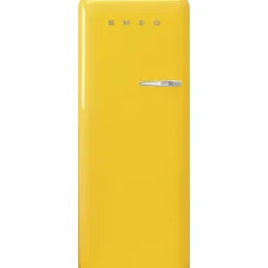 Smeg retrojääkaappi FAB28LYW5 153 cm, kelt., vasen