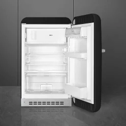Smeg retrojääkaappi FAB10RBL5, musta, oikea