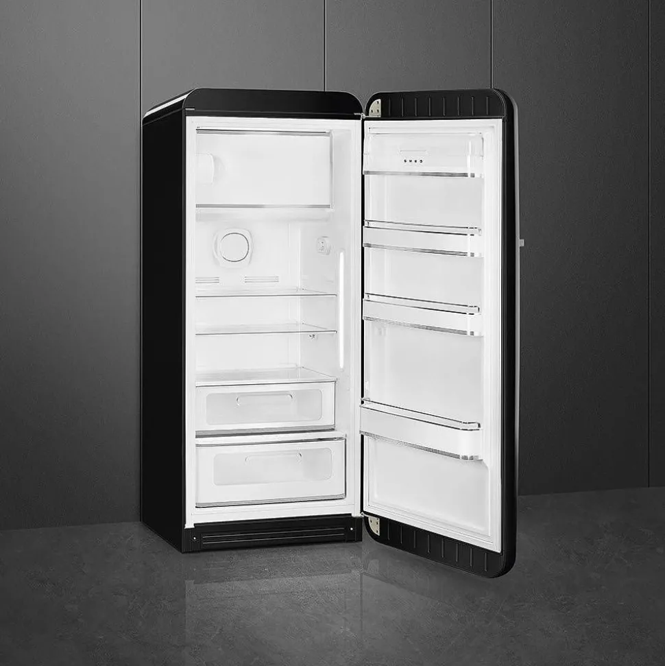 Smeg retrojääkaappi FAB28RBL5 153 cm, musta, oikea