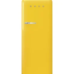 Smeg retrojääkaappi FAB28RYW5 153 cm, kelt., oikea