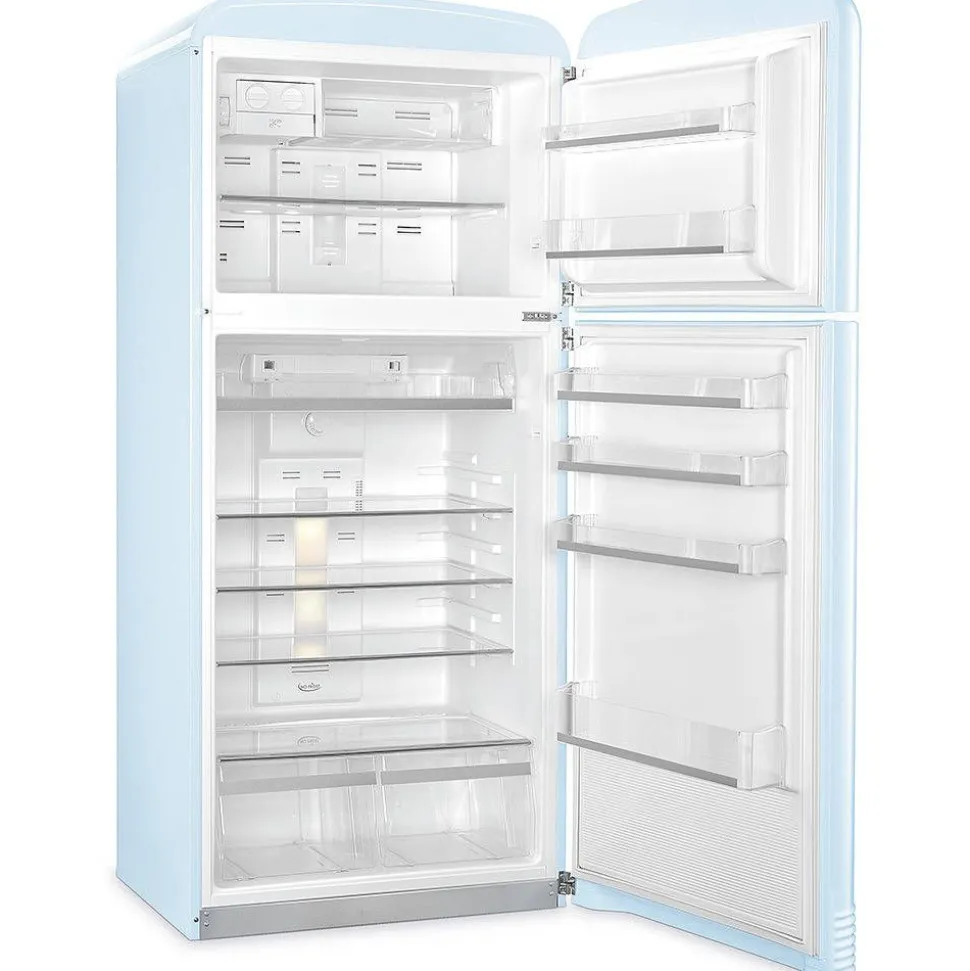 Smeg retrojääkaappi-pakastin FAB50RPB5, pastellinsininen, oikea