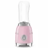Smeg tehosekoitin kahdella 600 ml pullolla, PBF01PKEU pinkki