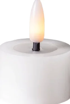 Star Trading LED-kynttilä Flamme Flow 4 cm valkoinen 2 kpl