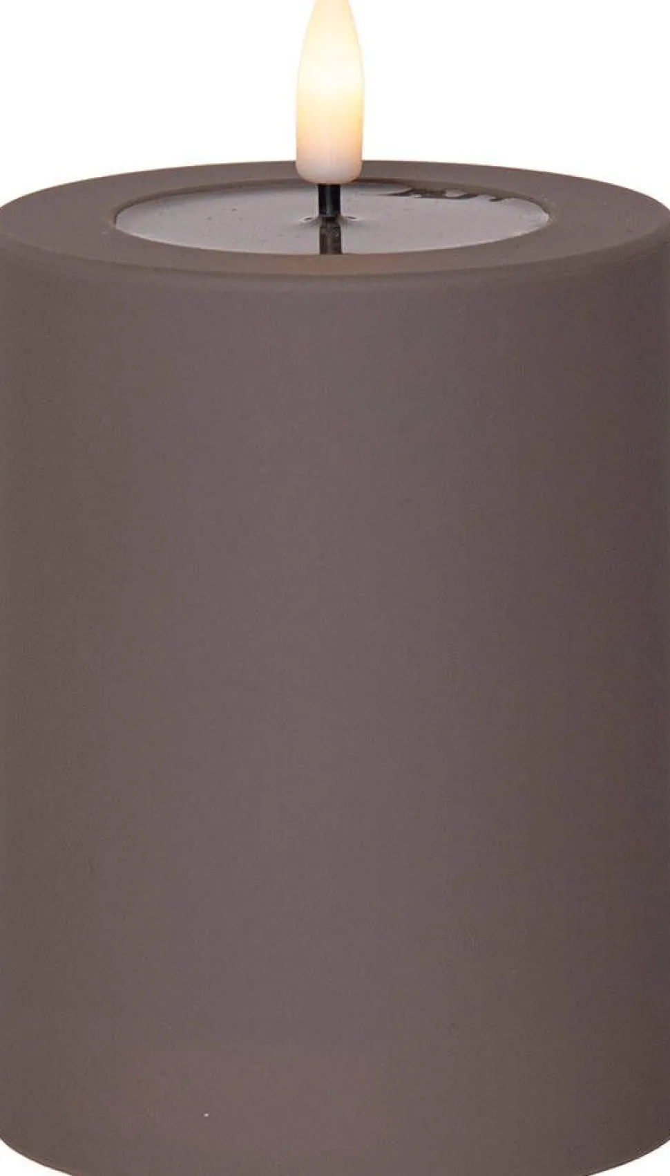 Star Trading LED-kynttilä Flamme Soft 12,5 cm ruskea