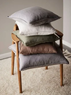 Svanefors tyynynpäällinen Julie 45x45 cm pellava/valkoinen