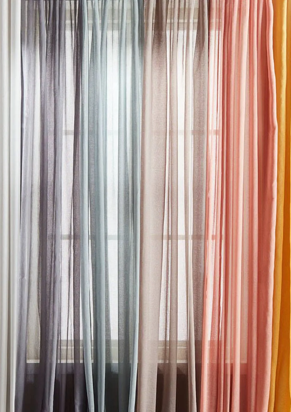 Svanefors verhot Rimy 140x300 cm vaalea turkoosi 2 kpl