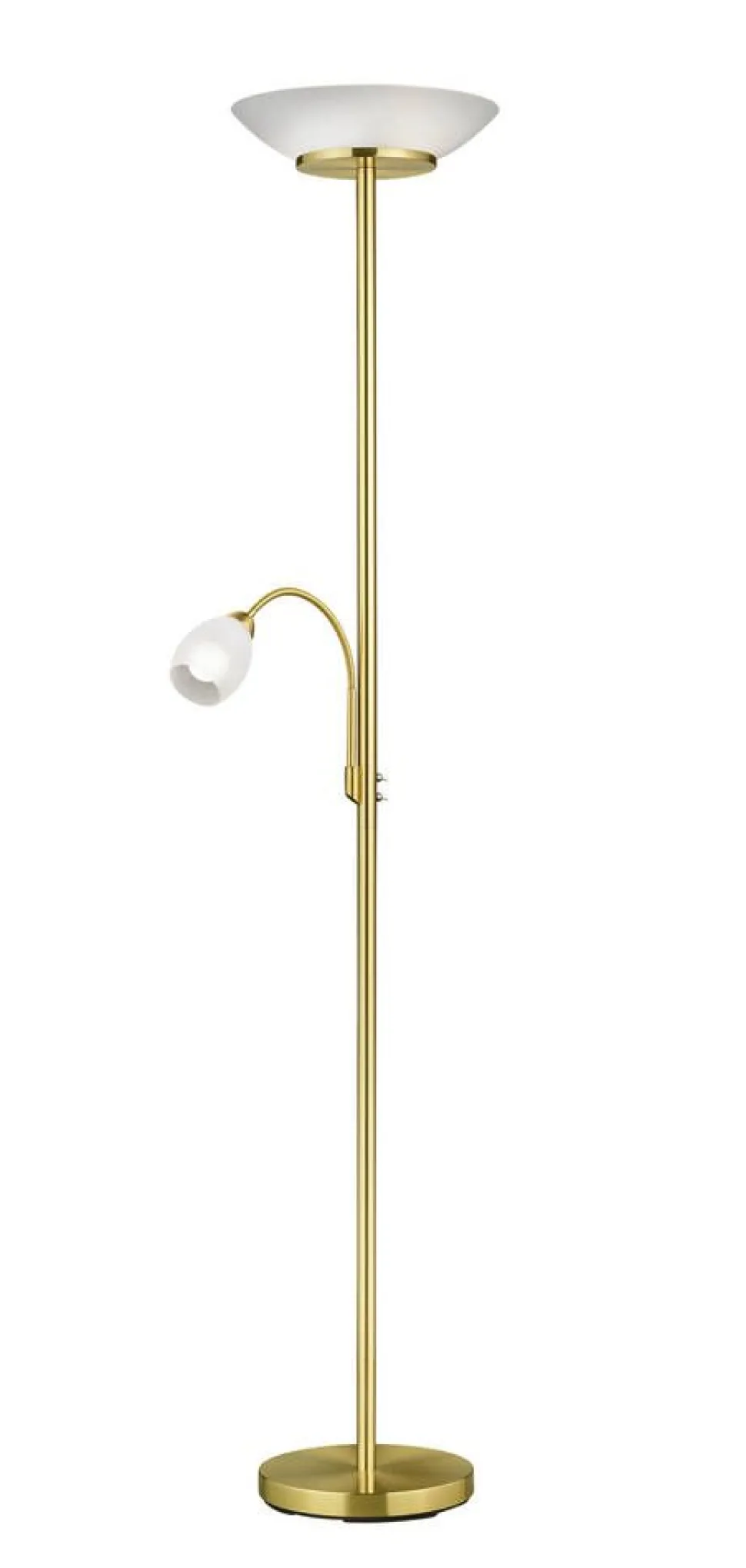 Trio Lighting lattiavalaisin Gerry E27+E14 mattamessinki