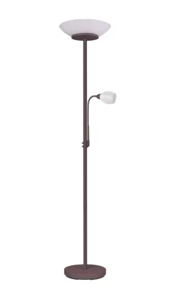 Trio Lighting lattiavalaisin Gerry E27+E14 rustiikki