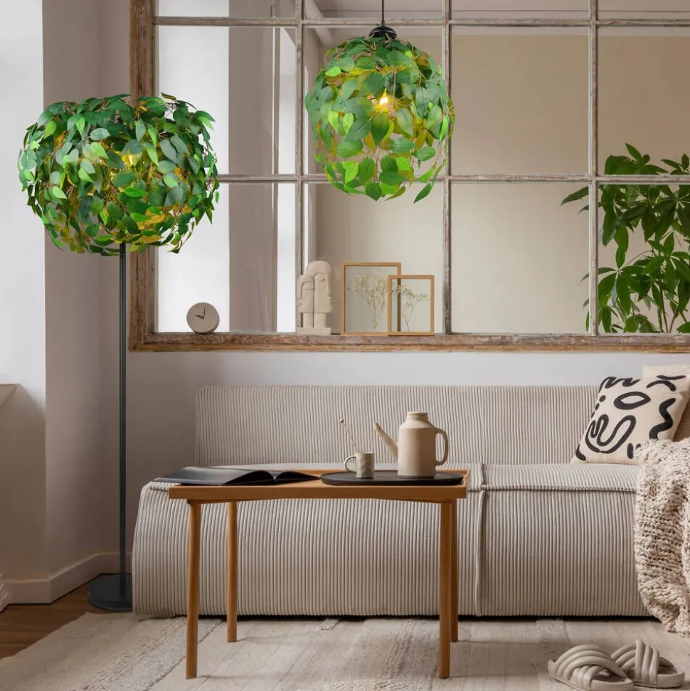 Trio Lighting lattiavalaisin Leavy 3xE14 vihreä