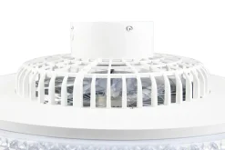 Trio Lighting LED kattotuuletin Harstad kromi starlight