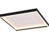 Trio Lighting LED kattovalaisin Rotonda neliö mattamusta