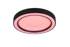Trio Lighting LED kattovalaisin Arco 40 cm mattamusta RGBW
