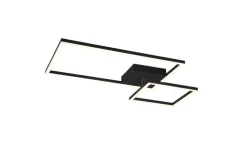 Trio Lighting LED kattovalaisin Padella mattamusta