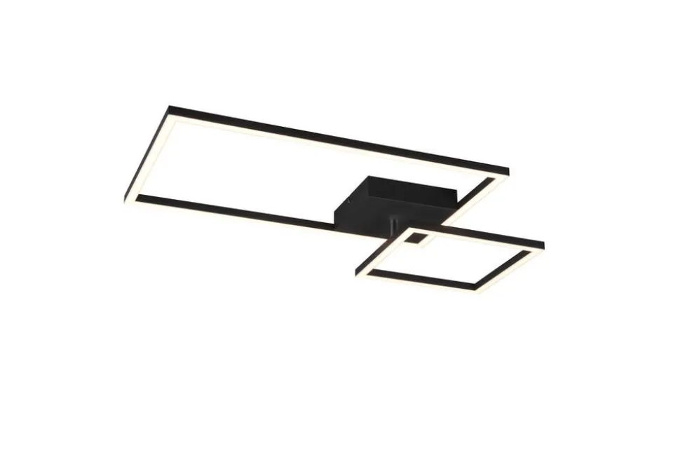 Trio Lighting LED kattovalaisin Padella mattamusta
